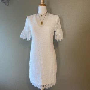 Lace, sheath dress, size 4, GUC